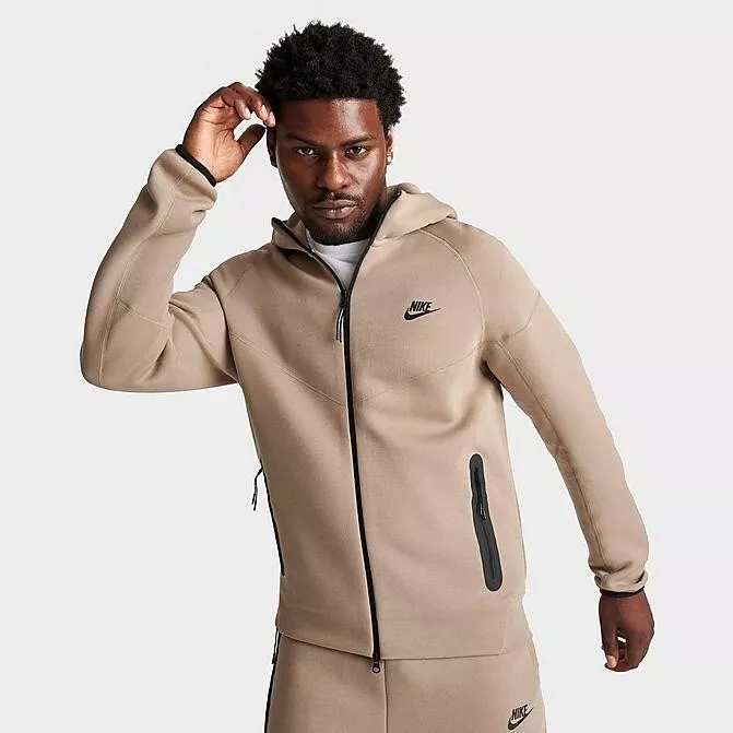 Nike Sportswear Tech Fleece Windrunner Full-Zip Hoodie Khaki/Black Men's L