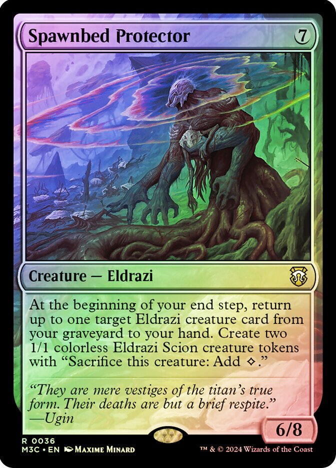 MTG 苦花 Foil NFC MTG FOIL Spawnbed Protector Ripple Foil - Modern Horizons 3