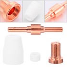 30 Pcs Cutter Nozzles Plasma Cutting Accessories Electrode Tip Kit
