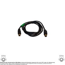 Cable S Video TV Mini Din MD 4 Pin Round Male to Male 6FT SVHSC-6MM 105244