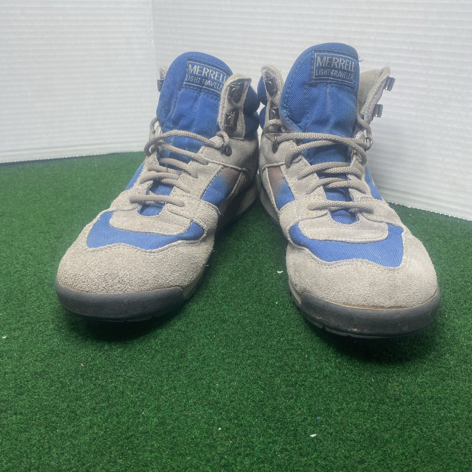 Merrell Light Scarpe da Trekking da Viaggio Uomo Taglia 9 Grigio Blu