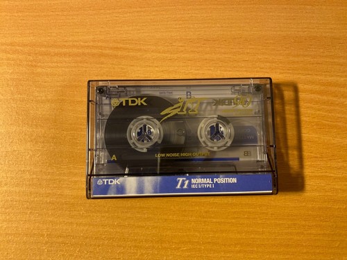 1x Audio Cassette Compact TDK T1 90 Normal Clear Case NEW Sealed - Photo 3/4