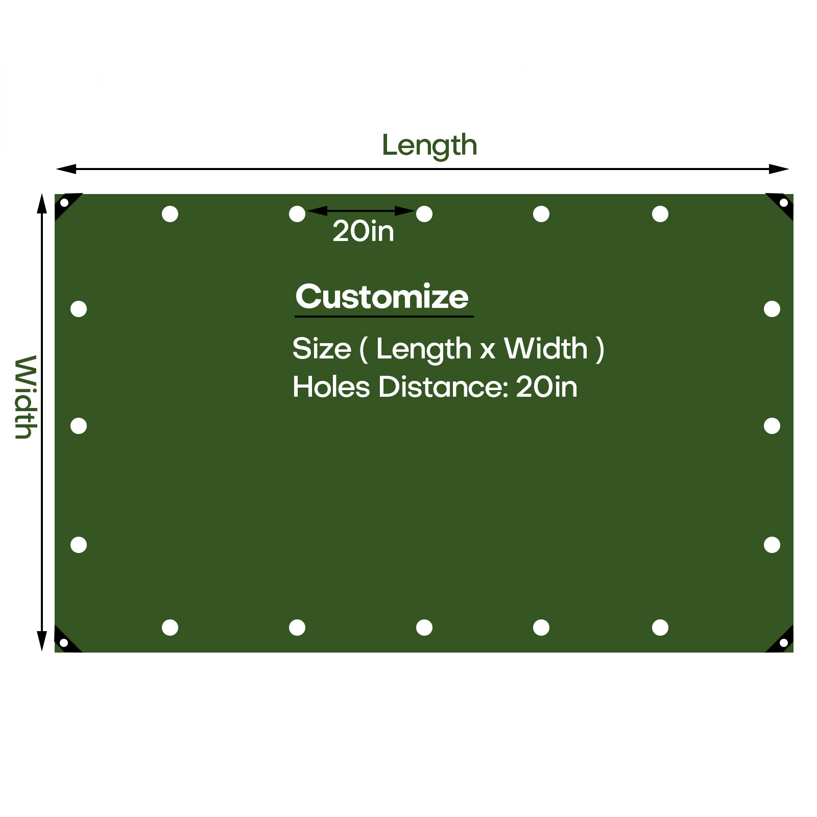 Canvas Tarp with Grommets Heavy Duty Tarpaulin Cover Water UV Resistant