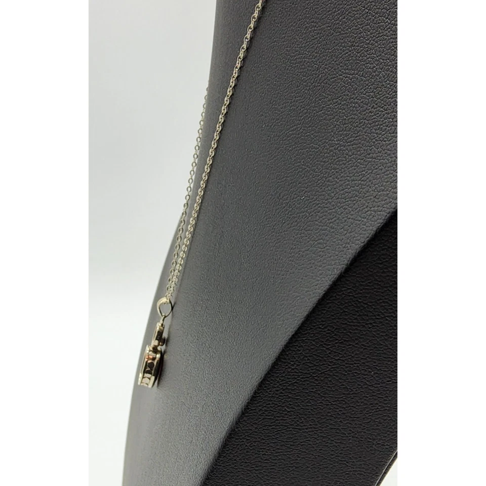 LUC Sterling Silver Red Tourmaline Necklace And Earrings Set Foto 3 de 4