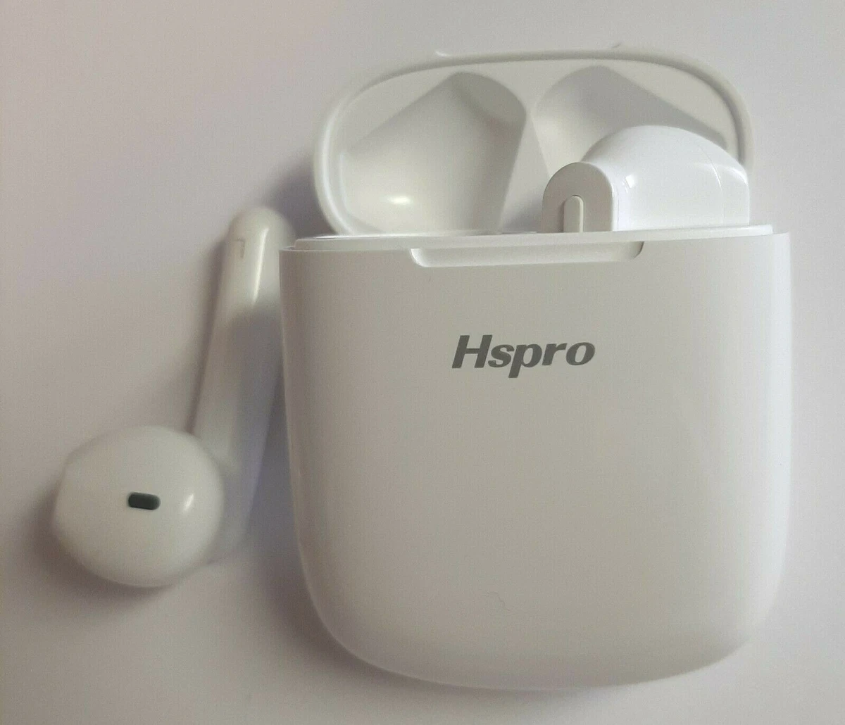 White Earbuds In Ear Mono Binaural Bluetooth 5.0 Hspro T12
