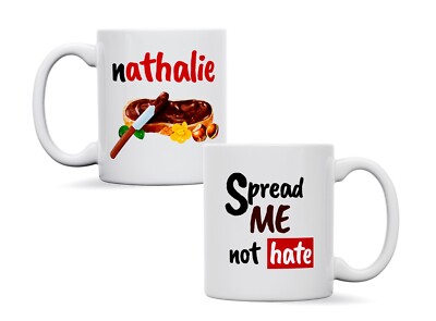 Personalisierte Spread Me Not Hate Me Tasse, individuelle Tasse,Erwachsenengeburtstag,Geburtstagsgeschenk