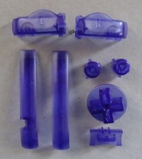 Game Boy Advance BUTTONS PADS SET Nintendo GBA start select AGB-001-Clear Purple