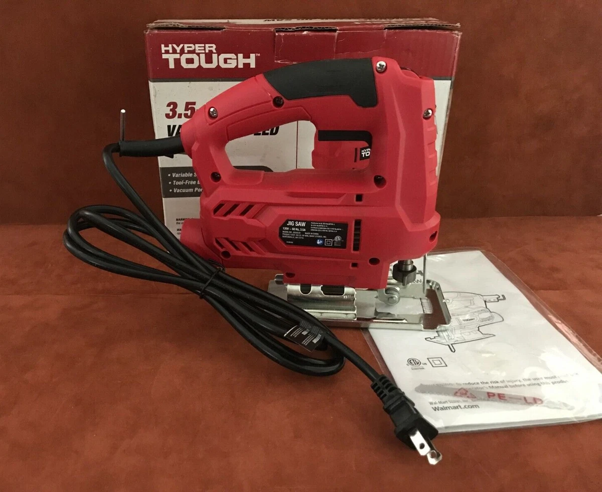 HYPER TOUGH 3.5 Amp Variable Speed Jig Saw Includes Wood Cutting