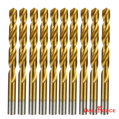 10PCS 5/64'' Drill Bit Set HSS Titanium Jobber Length Twist Metal Drill Bits Tool