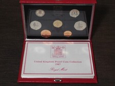ROYAL MINT 1987 UNITED KINGDOM PROOF 7 COIN COLLECTION in PRESENTATION CASE