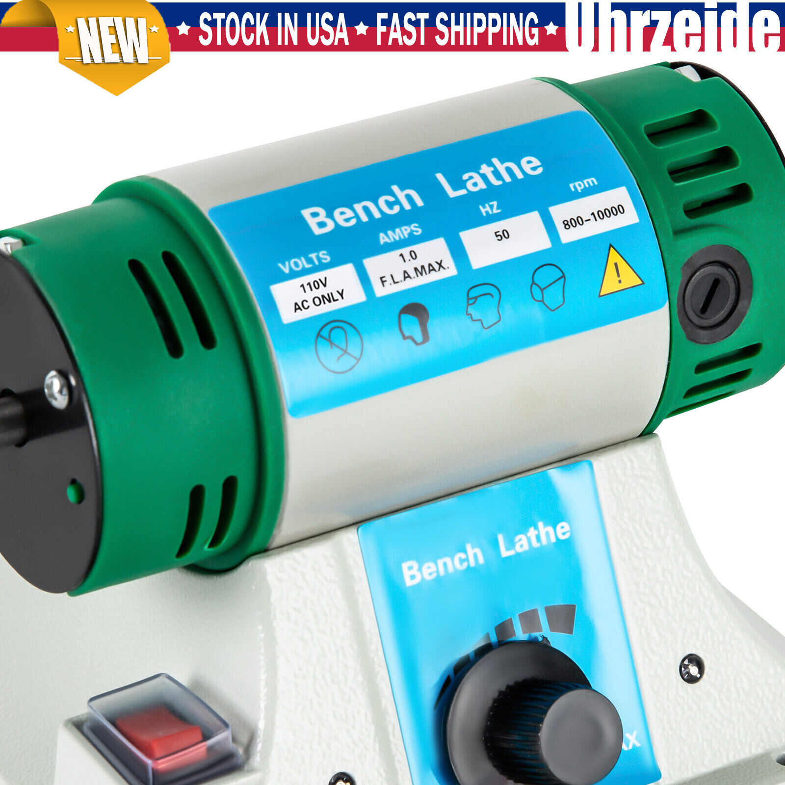 Portable Jewelry Polisher Bench Grinder Watch Gem Buffing Machine Variable Speed