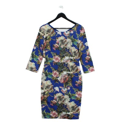 Almost Famous Women's Midi Dress UK 12 Blue Rayon with Polyester A-Line