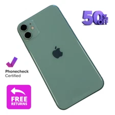 Apple iPhone 11 Unlocked 128GB/64GB in Black/Green - Good Condition