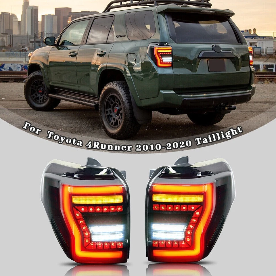 Luces traseras LED aptas para Toyota 4Runner 2010-2022 animación luces traseras secuenciales Foto 4 de 4