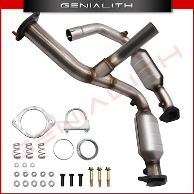 #ad Catalytic Converter Exhaust Y Pipe For 2007 2008 Chevy Silverado Suburban Tahoe $120.06