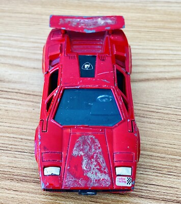Shinsei 1985 Mini Power Red Lamborghini #406 1:38 Countach Made in