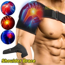 Shoulder Brace Rotator Cuff Support Relief Pain Adjustable Left  Right Belt