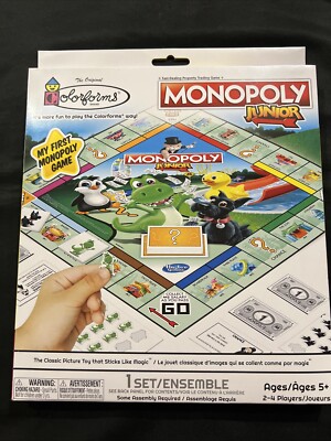  Colorforms Brand Monopoly Junior Game Ages 5+ As Pictures