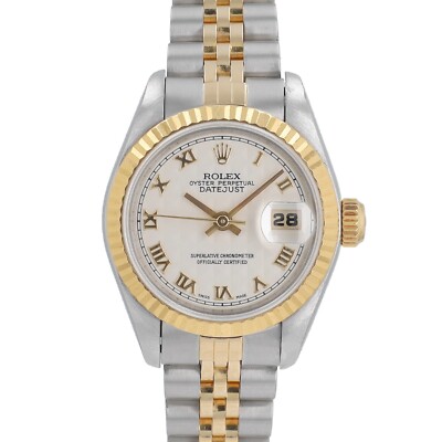 Rolex Ladies Datejust 26mm Two-Tone Ivory Pyramid Dial  display picture 3