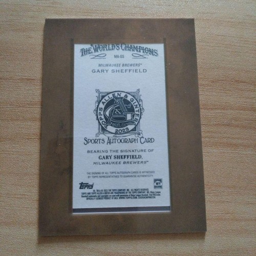 2023 Topps Allen & Ginter Gary Sheffield Milwaukee Bucks Auto #MA-GS - Foto 20 di 24