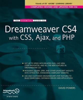 Essential Guide to Dreamweaver CS4 With CSS, Ajax, and PHP, Paperback by Powe...