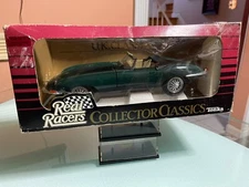 1-JAGGED EDGE! OLD STOCK 1/18 U.K. CLASSIC TONKA BRITISH RACING GRN XKE JAGUAR