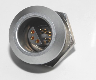(1) NE Genuine LEMO ERA.3E.306.CLL Panel Mount Connector 6 Contacts (3M, 3F)