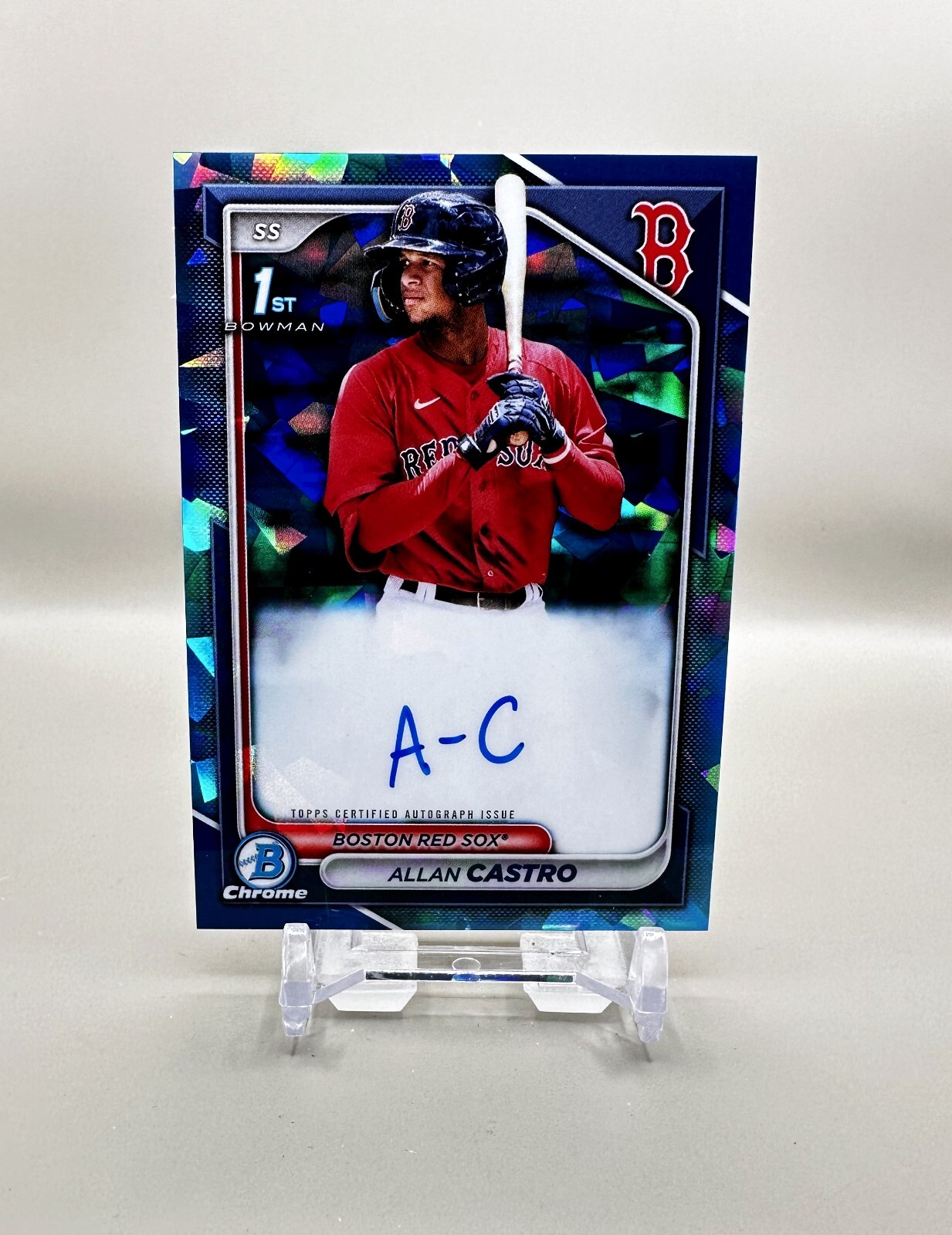 2024 Bowman Chrome Sapphire Prospects Autograph #BSPA-ACA ** ALLAN CASTRO **