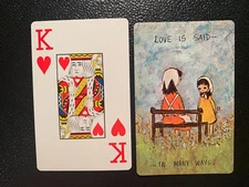 Swap Playing Cards  LOVE IS SAID IN MANY WAYS   King of Hearts  HOYLE USA