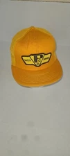Vintage PCC Safety Award Mesh Trucker Style Adjustable Snapback Hat Nwot