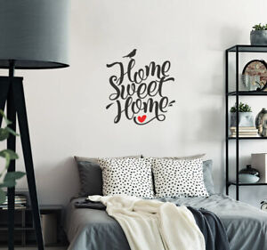 Home Sweet Home Wandtattoo Spruch Wand Tattoo Sticker Wandbild Wall Art ws30d