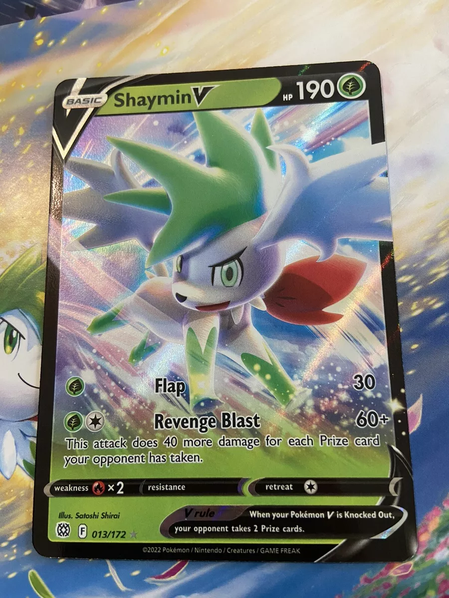 Shaymin V 013/172 Brilliant Stars Pokémon Card Near Mint