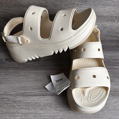 Crocs Men\'s Classic Hiker Xscape Sandal in Vanilla Size 13 Crocs Classic Hiker Xscape Sandals vanilla Men main image 4