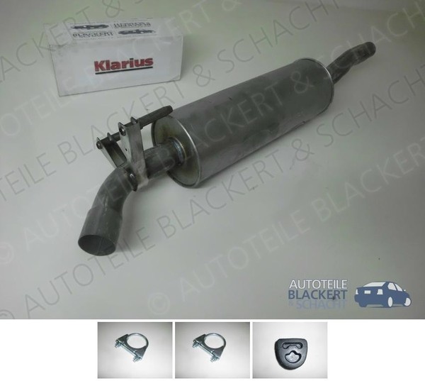 Klarius Auspuff Mitteltopf + Anbauteile für Mercedes-Benz Sprinter 906 Diesel-image