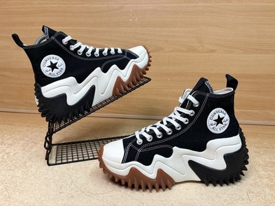 Converse Run Star Motion HI Damen-Sportschuhe UK-Größe 6 schwarz-weiß sehr guter Zustand