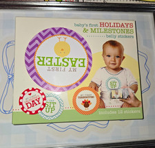 Stepping Stones Baby's First Holidays Milestones Belly Stickers 18ct