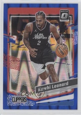 2023-24 Panini Donruss Optic Blue Seismic Prizm 245/249 Kawhi Leonard #95 z7j