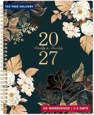 2027 Planner - 9" x 11", 2027 Weekly  Monthly Planner, Jan.2027 - Dec.2027, Lar
