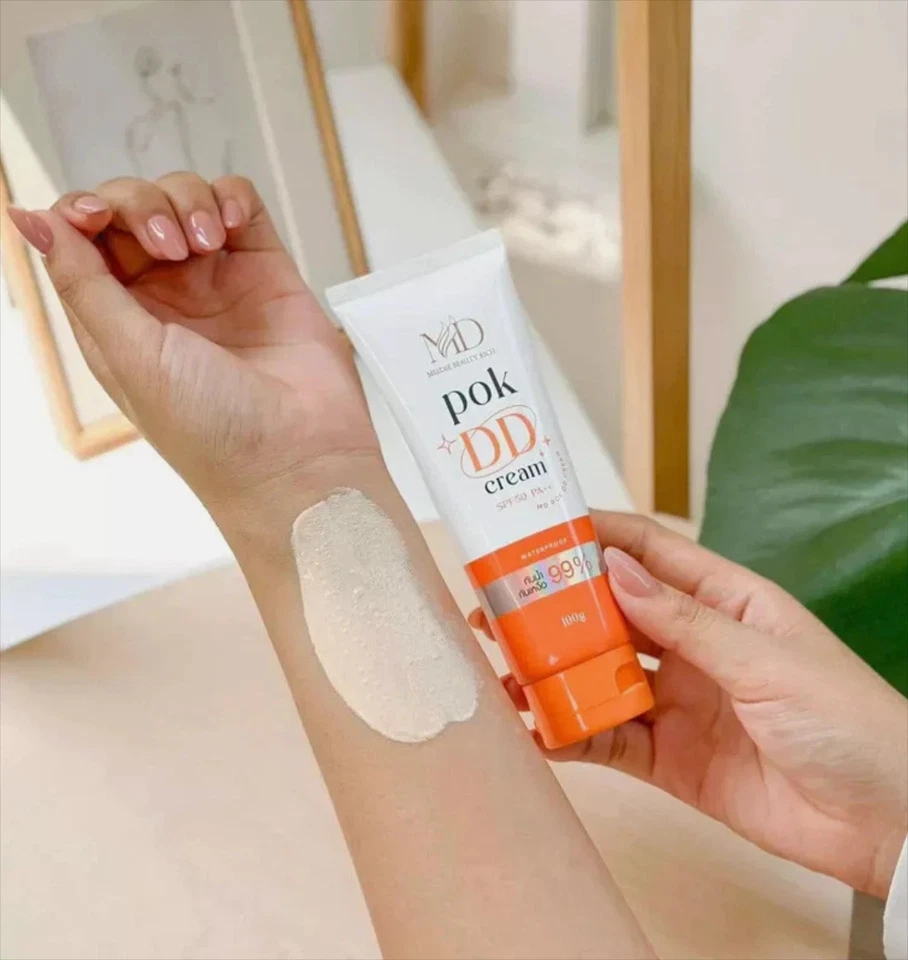 MD Pok DD Cream Sunscreen SPF50 PA++ Nourishing Waterproof Sweatproof 100ml - Image 4 of 4