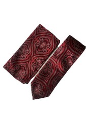 Brand Q Necktie With Matching Handkerchiefs