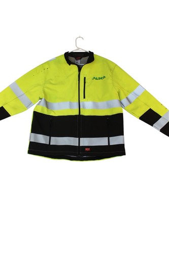 Red Kap High Visibility Safety Jacket Mens Neon Black Type R Class 3 Full Zip