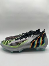 Adidas Men's Predator Edge.1 FG Soccer Cleats Size 13 Silver Black HR1573
