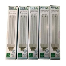 Image of 5 X Crompton 26W 4 pin 840 4000K Low Energy CFL Light Bulb DULUX D Lamp G24q-3