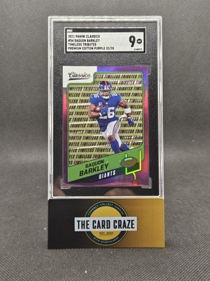 2021 Panini Classics - Saquon Barkley #54 Timeless Tributes Premium Edition...