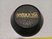 (1) MAXXIM Custom Wheels Black Wheel Rim Hub Cover Center Cap PCD41A