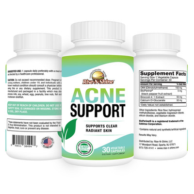 ACNE SUPPORT  Supplement Supports Clear Radiant Skin for Women and Men