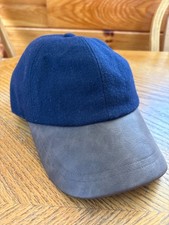 ATHLETA Winter Hat Baseball Hat Leather/Polye...