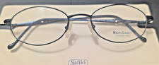 Polo Ralph Lauren 135 Oval Eyeglasses C3H Midnight Stainless Steel Frames Safio