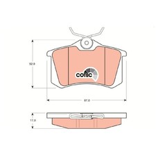 Satz Bremsbeläge Bremsklötze hinten für Skoda Roomster 5J7 5J Superb 1 | 2450