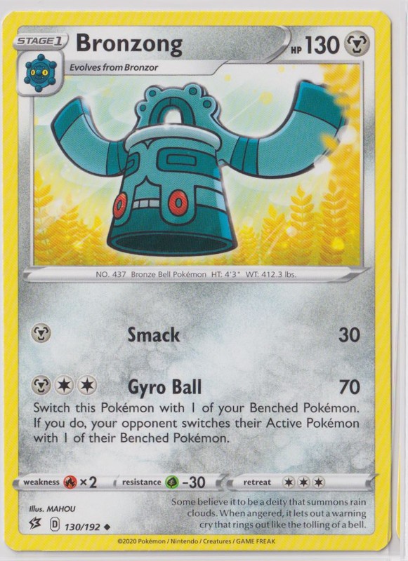 Pokemon Rebel Clash - 130/192 Bronzong